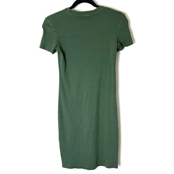 Zara Dark Green T Shirt Dress Size Medium - Picture 2 of 3